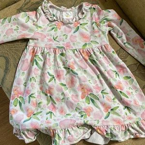 Ivory floral stitchy fish dress size 2T